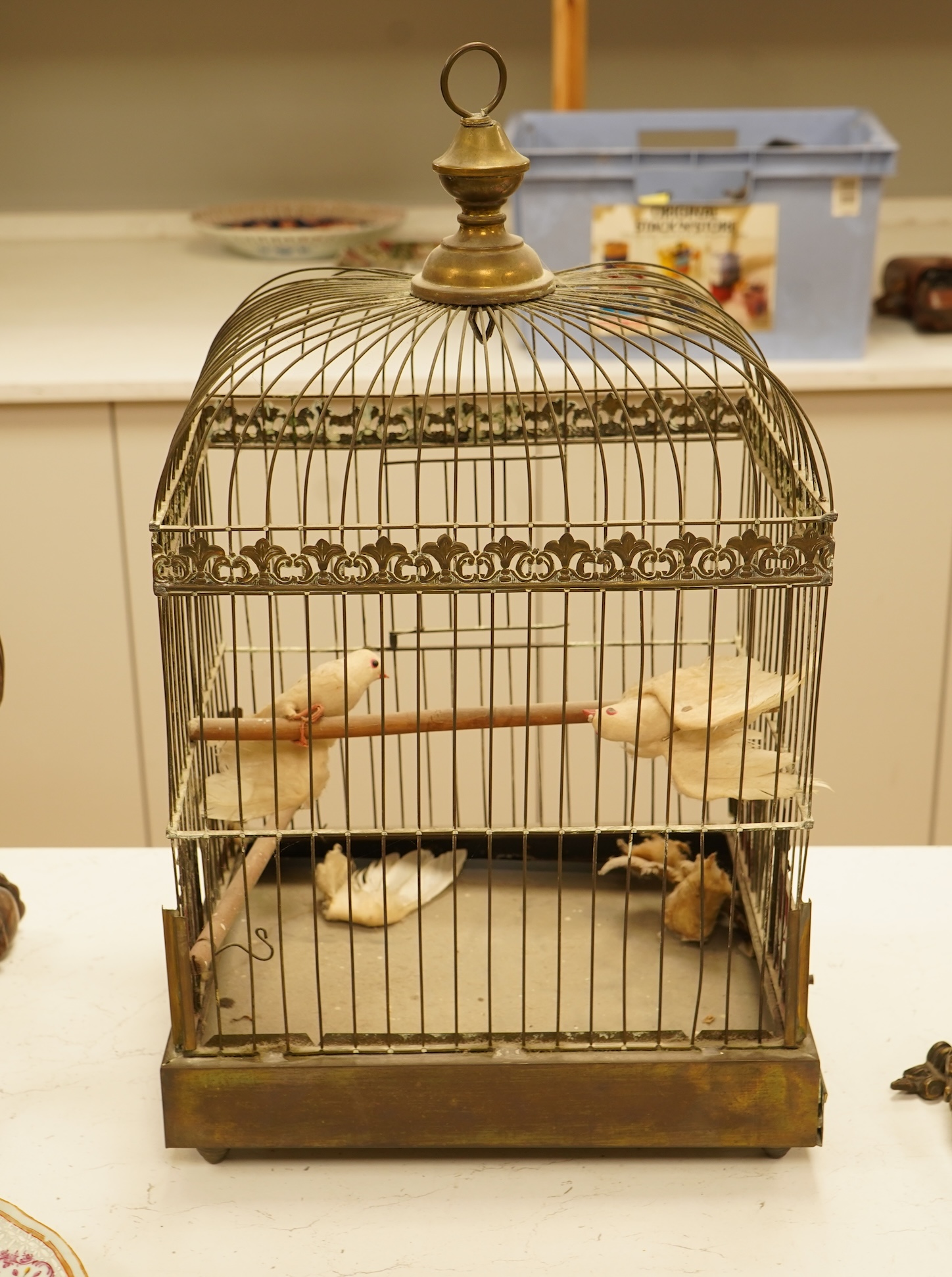 A mid 20th century birdcage, 50cm
